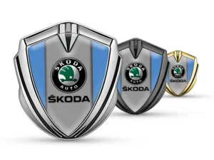 Skoda 3D Emblema Insignia Experto Concepto Acero Inox 3D